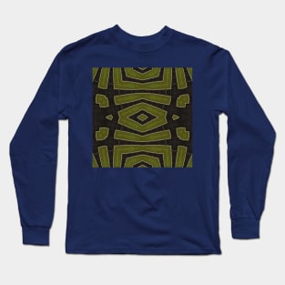 Green shape digital artwork Long Sleeve T-Shirt